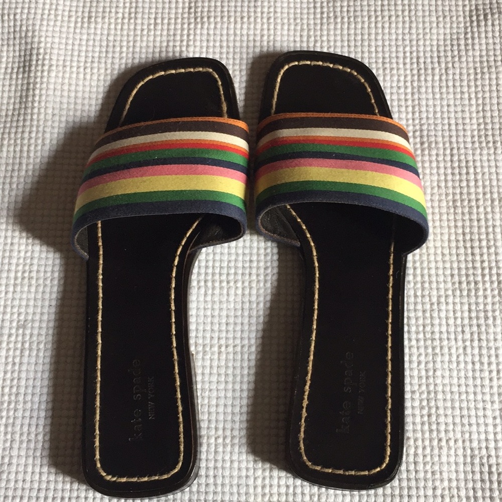 Kate Spade Rainbow Print Sandals